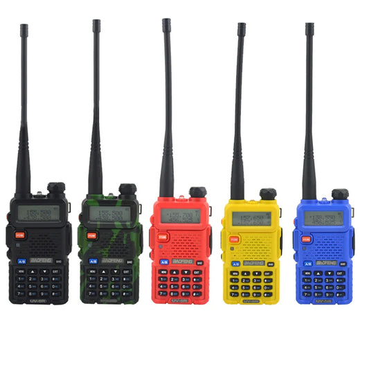 Baofeng Walkie Talkie UV-5R Dual Band Radio de Dos Vías VHF/UHF 136-174MHz & 400-520MHz con Auricular | Transceptor FM Portátil