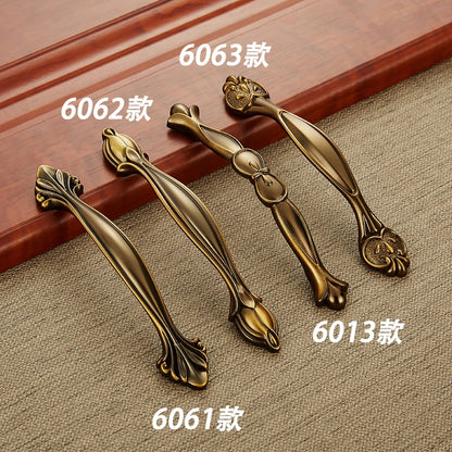 Manijas de Puerta de Armario de Cocina AOBT - Tiradores de Cajón de Diseño Elegante en Color Amarillo Antiguo