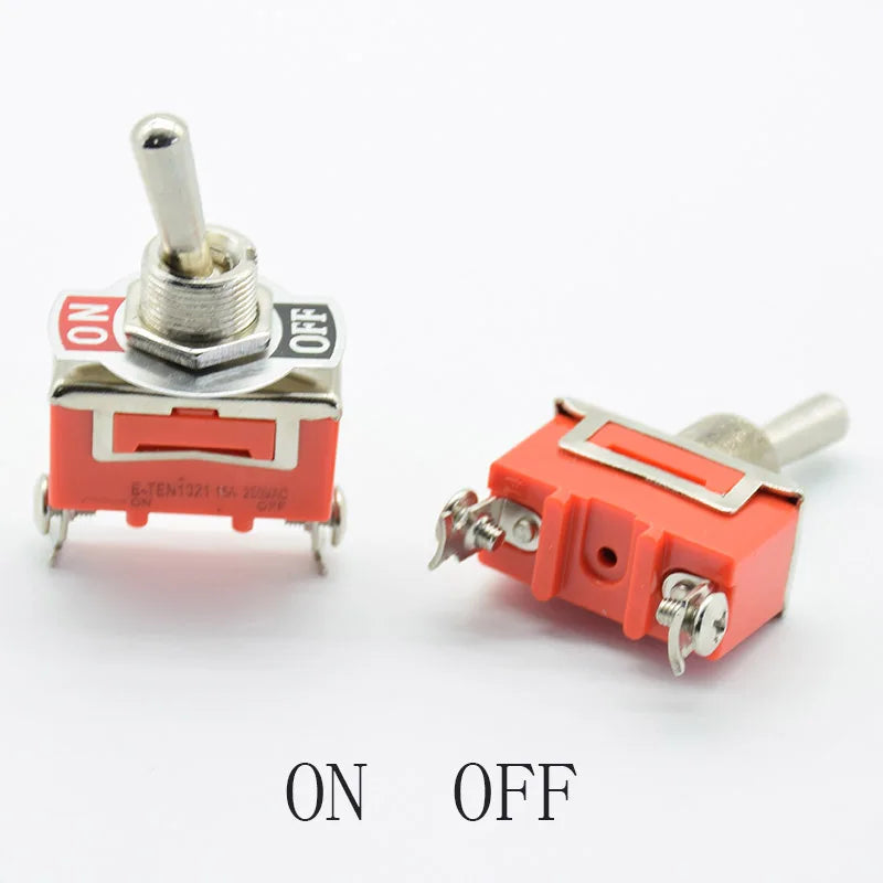 Interruptor de Palanca Impermeable de Acero Inoxidable 12V - Heavy Duty ON OFF ON para Vehículos, 15A 250V SPDT/SPST