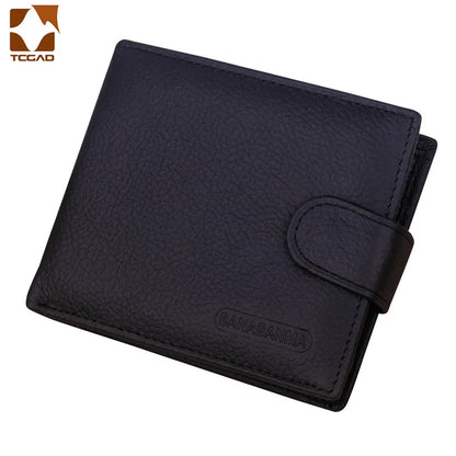 Men's wallet made of genuine leather wallet Short Hasp carteira masculina Purse 2024 luxury male billetera hombre erlek czdan