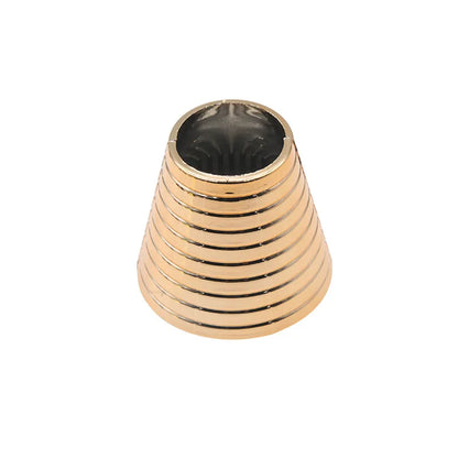 Goth Punk - Anillo de Pelo Chapado en Aleación para Mujer | Banda Geométrica de Metal Falso para Soporte de Cola de Caballo