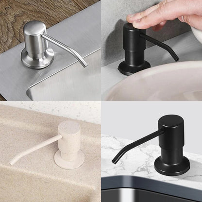 Dispensador de Jabón de Acero Inoxidable para Cocina EL8406 | Dispensador de Jabón de Encimera para Fregadero