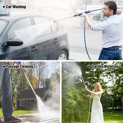 Pistola de Agua a Alta Presión Meijuner de 46 cm para Coche, con Boquilla Rociadora, Herramienta de Limpieza para Jardín y Lavado