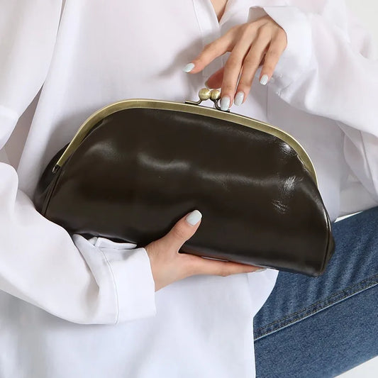 Bolso de Mano Sencillo para Mujer - Bandolera de Hombro Retro, a la Moda, Diseño Elegante