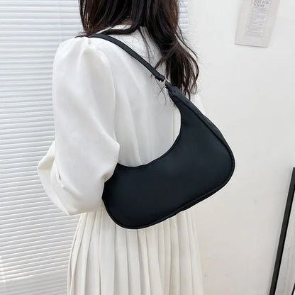 Bolso pequeño de nailon para mujer, bolsa de hombro, Simple, para verano