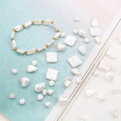 Perlas de Imitación Irregulares de ABS - Perlas Acrílicas Sueltas para Crear Joyas, Collares, Aretes, Pinzas para el Cabello y Pulseras