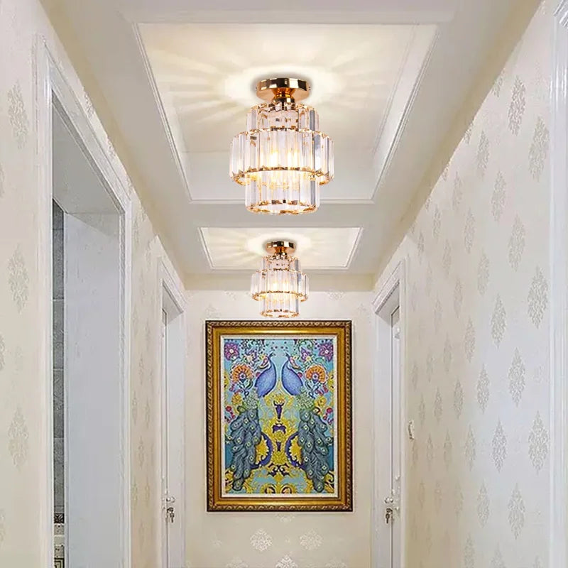 Lámpara Colgante Moderna de Cristal K9 - Candelabro LED para Techo, Estilo Nórdico, Decoración para Sala, Comedor, Isla de Cocina y Balcón