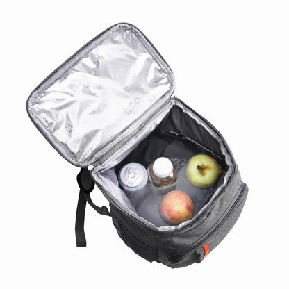 Mochila Térmica Impermeable con Aislante Engrosado de 20L, Bolsa Refrigerante de Grado Alimenticio PEVA, Ideal para Familia, Escuela y Picnic