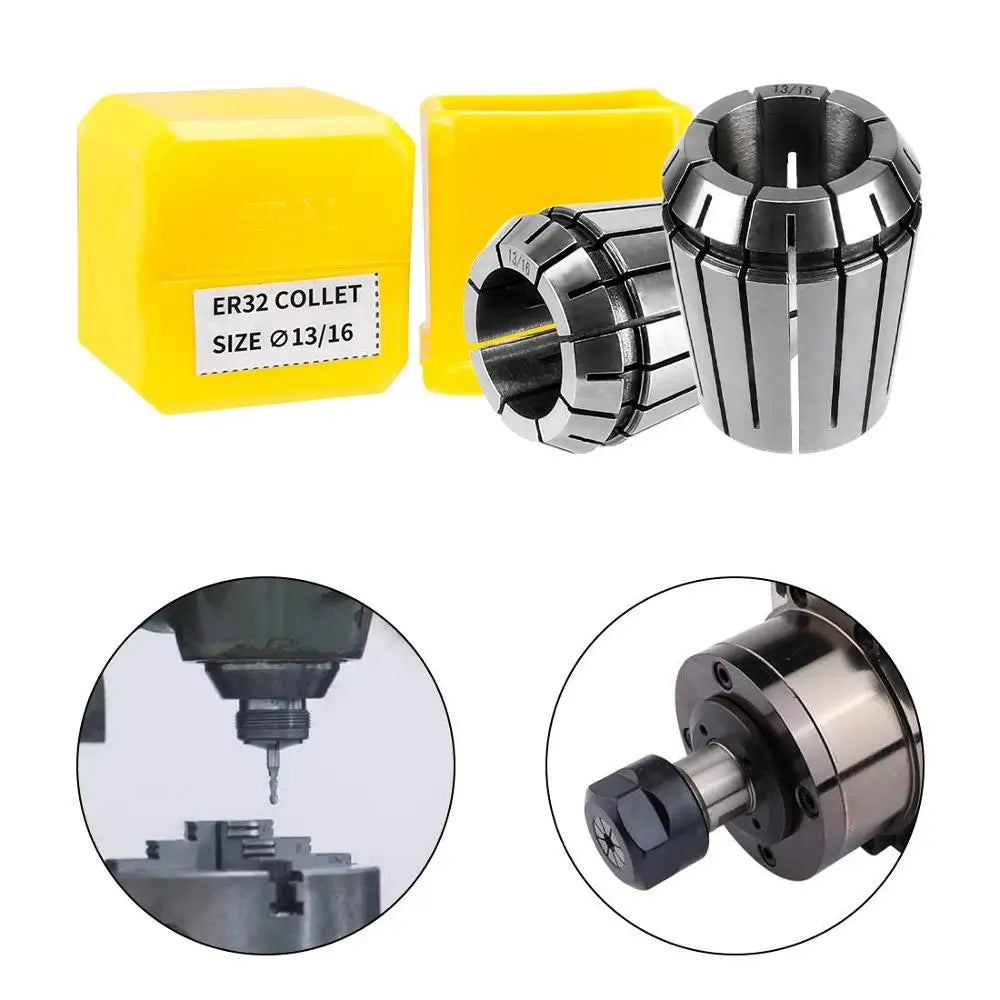 Porta Collet ER11 ER16 ER20 ER25 ER32 ER con Resorte de 0.008mm para Portaherramientas de Fresado CNC y Motor del Husillo de Máquina Grabadora