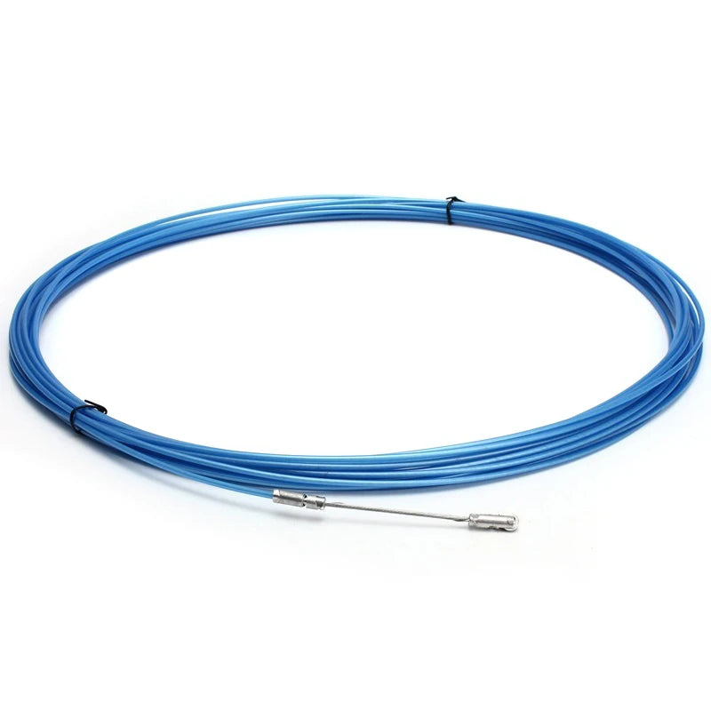 Herramienta de Pasacables con Cabeza de Rodillo para Instalación de Cableado, Cinta de Electricista, Conduit Ducting, 5-50M