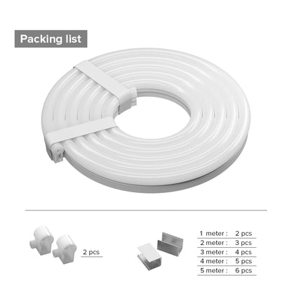 Tubo de Señal de Neón WS2812B WS2811, Tira de Luz LED SK6812 RGBW, Gel de Silicona Flexible, 1m-5m, Luces Suaves de Neón para Exteriores, IP67
