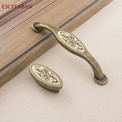 Perilla de Cajón LSTABAN - Tirador Antiguo Europeo para Muebles, Accesorios de Armario y Cajones