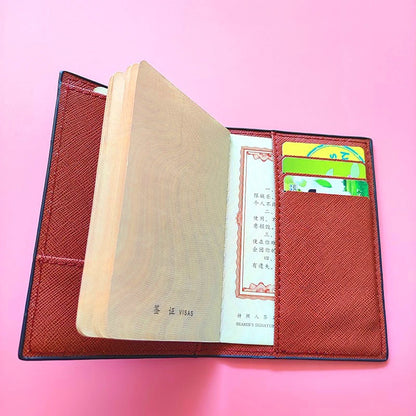 New Arrival Men's Travel Passport Cover Wallet Unisex Business Multifunction Credit Card Purse Organizer Case