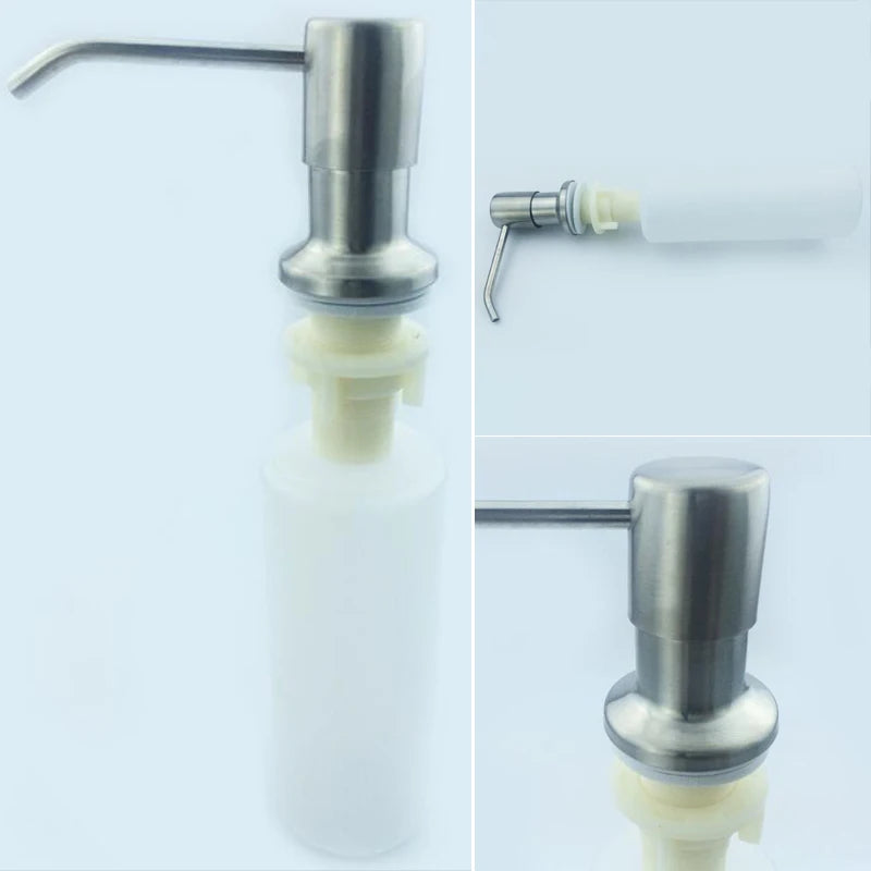 Dispensador de Jabón de Acero Inoxidable para Cocina EL8406 | Dispensador de Jabón de Encimera para Fregadero