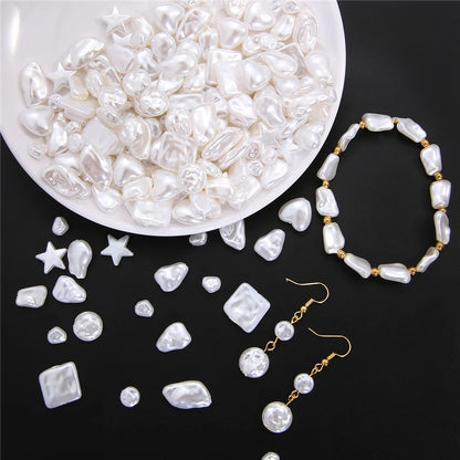 Perlas de Imitación Irregulares de ABS - Perlas Acrílicas Sueltas para Crear Joyas, Collares, Aretes, Pinzas para el Cabello y Pulseras