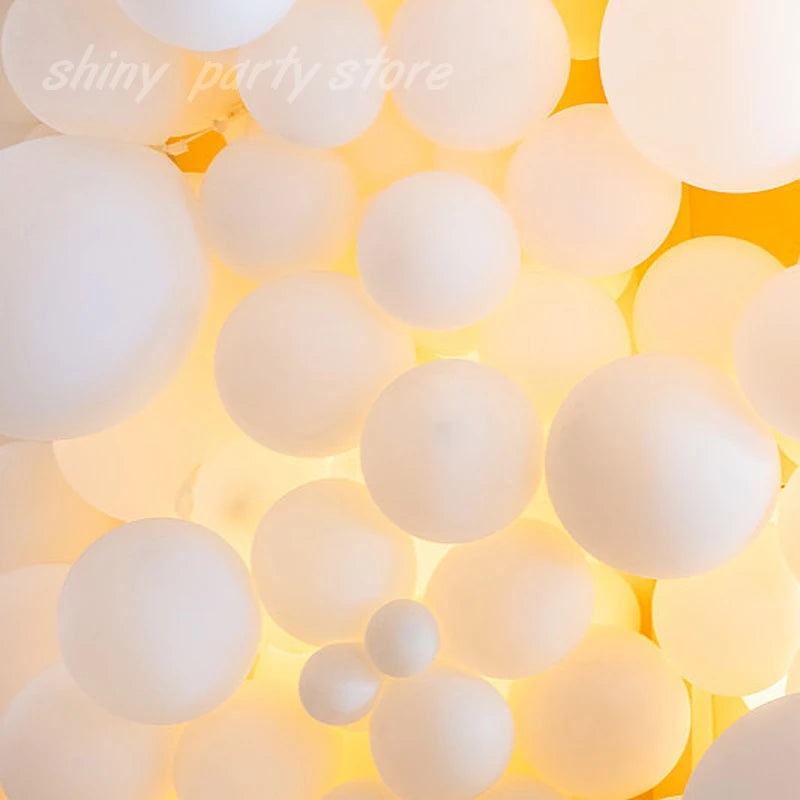 Globos Blancos de Látex – 5-36 Pulgadas para Bodas, Cumpleaños, Baby Showers y Aniversarios