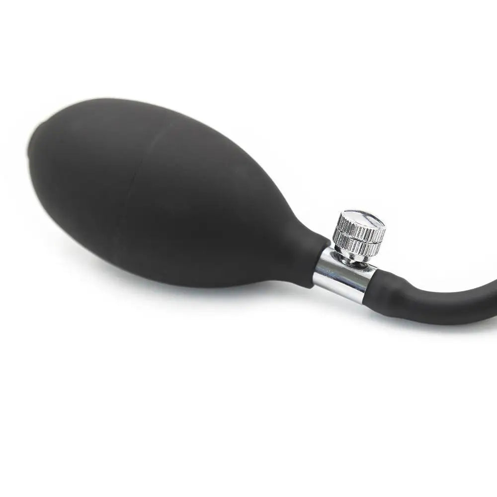 Tapón Anal inflable de silicona para hombres y mujeres, tapón Anal expansible con bomba, productos para adultos, Juguetes sexuales, dilatador Anal