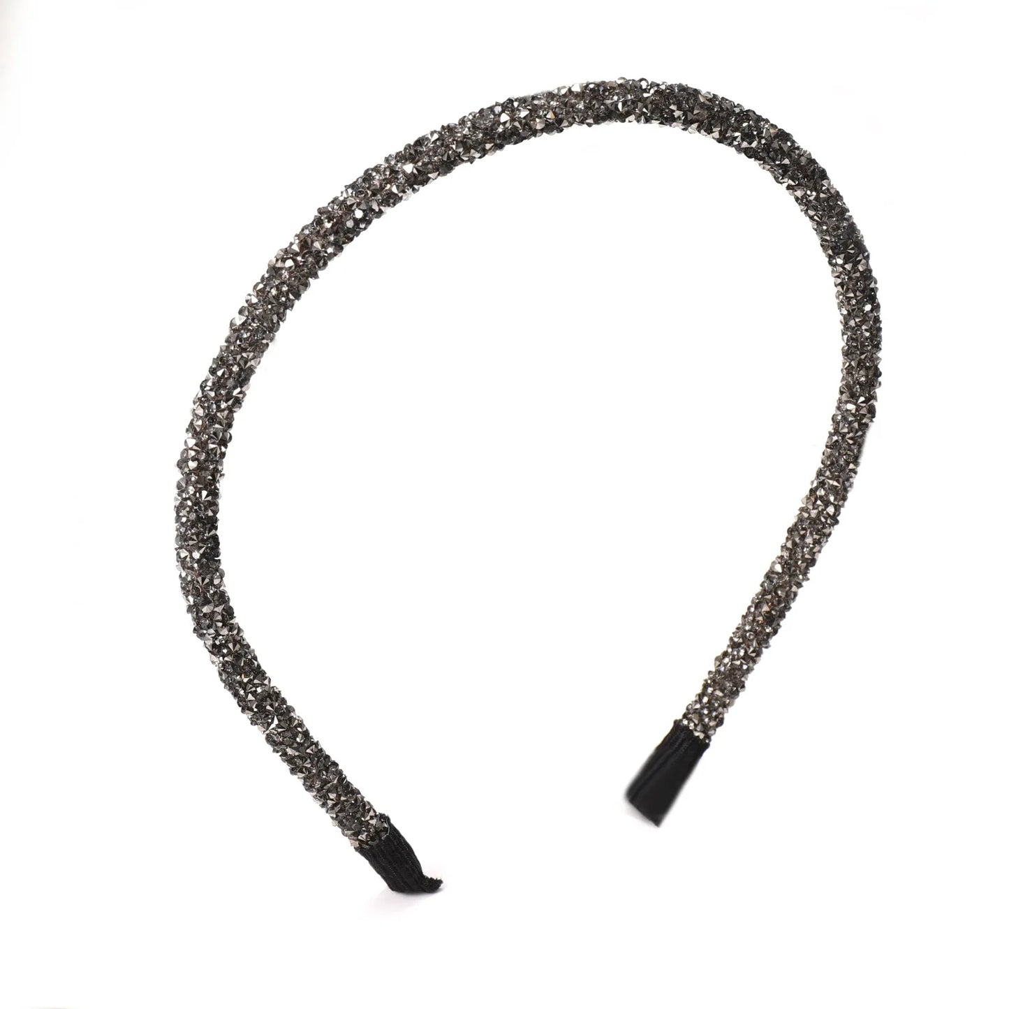 Diadema de Cristal Suave de Moda para Mujeres, Accesorio de Cabello con Rhinestones y Beads, Headband Elegante