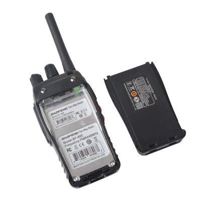 Baofeng Walkie Talkie BF-88E PMR 16 Canales 0.5W UHF 446MHz con Cargador USB y Auriculares | Paquete de 2 Radios