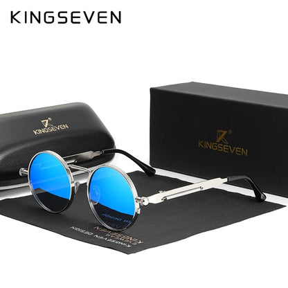 Gafas de Sol Steampunk Góticas KINGSEVEN de Alta Calidad, Polarizadas - Diseño Vintage para Hombres y Mujeres