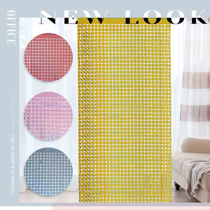 Cortina de Brillos para Fiesta 2 Pack - Fondo Decorativo en Plata y Oro Rosa para Bodas, Cumpleaños y Eventos