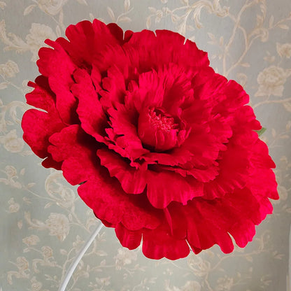 Decoración de boda de terciopelo, flor artificial grande, cabeza de peonía, bricolaje, fondo de flores de boda, decoración de pared, diseño de escenario para fiesta en casa