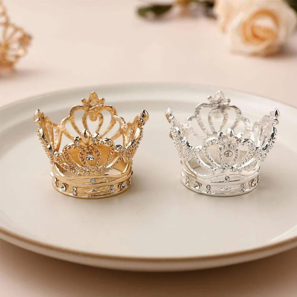 Servilleteros de oro con diamantes de imitación para Navidad, 3 piezas, hebillas de Halloween para cenas, fiestas de boda y decoración de mesa de comedor