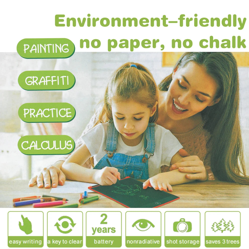 Tableta de Escritura LCD de 8.5" - Pizarra Gráfica Colorida Ultra Fina y Portátil, Regalo Perfecto para Niños