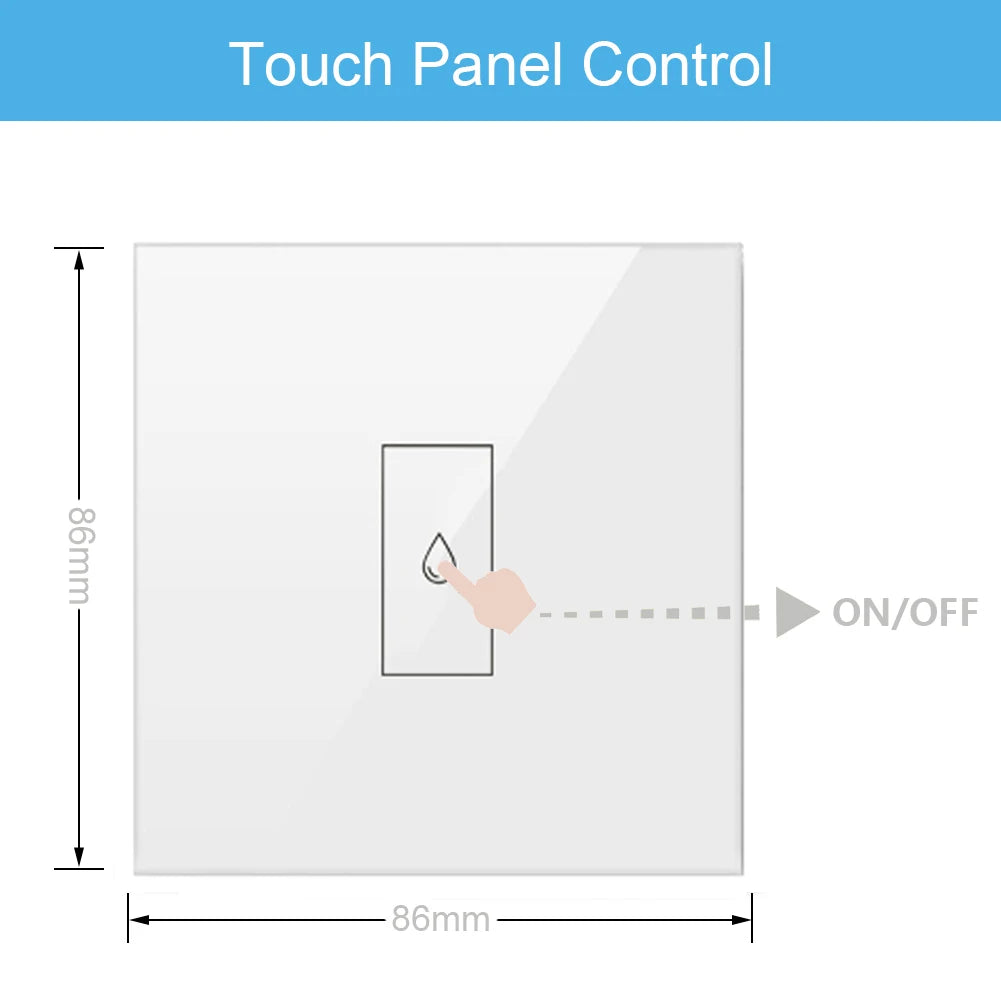 Interruptor Inteligente de Calentador de Agua Tuya 20A EU | Control Remoto App, Protección de Sobrecarga, Monitoreo de Energía, Compatible con Alexa