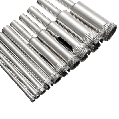 XNEMON Juego de 10 Brocas de Diamante para Taladro, 3mm-13mm, para Azulejos, Cerámica, Porcelana, Vidrio y Mármol