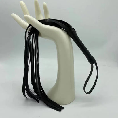 Juguetes exóticos de coqueteo con borlas dispersas, pequeños látigos de cuero para fetiche, azotes, Bondage, Flogger, cultivo de equitación, juegos para adultos