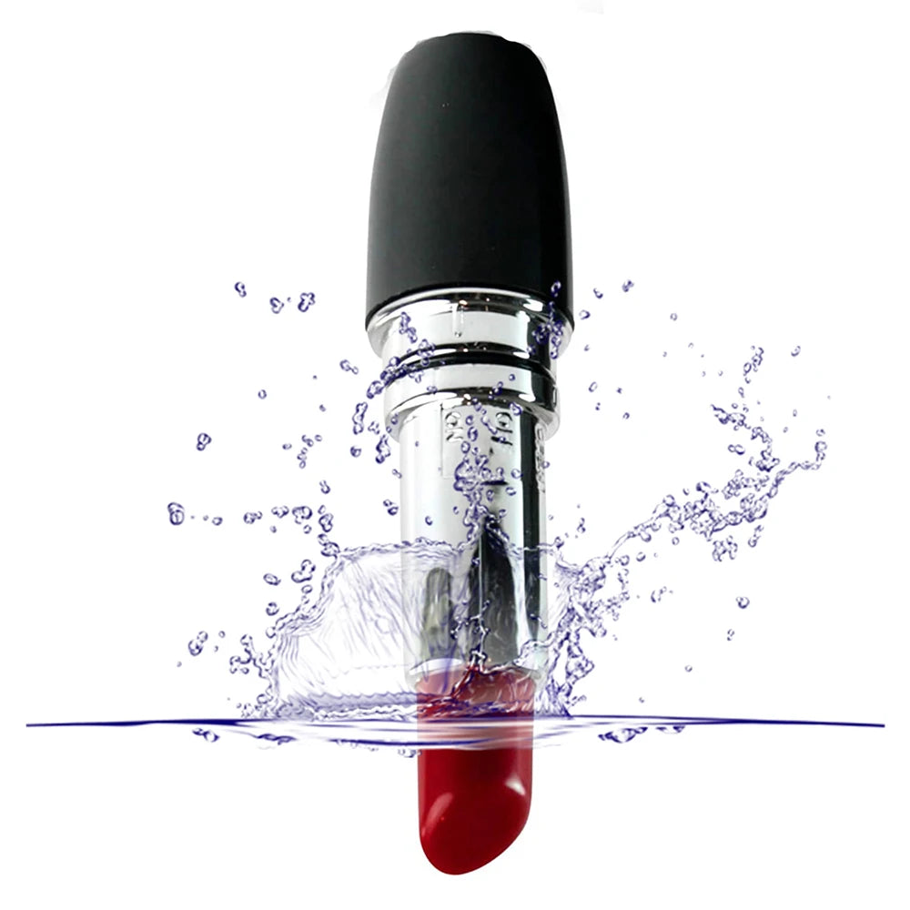 Mini Vibrador Lipstick con Velocidades Ajustables, Estimulador de Clítoris, Masaje Erótico para Mujeres, Juguete Sexual Adulto