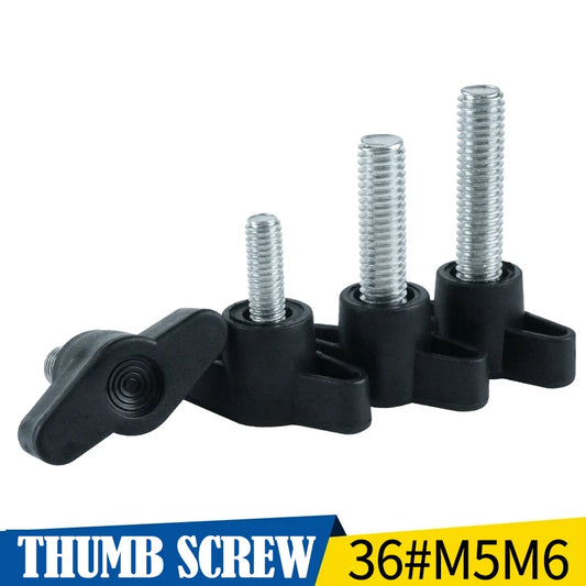 LUHUICHANG 3/5 Pcs Tornillos de Cabeza de Plástico Nylon T M6 M8 - Rosca de Mano con Cabeza de 36mm