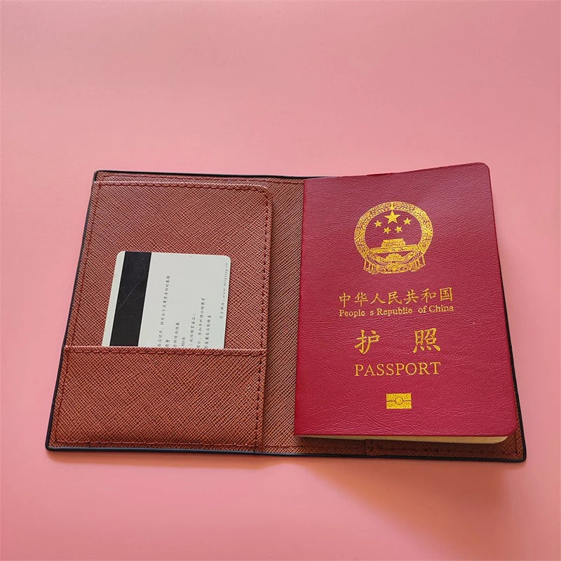 New Arrival Men's Travel Passport Cover Wallet Unisex Business Multifunction Credit Card Purse Organizer Case