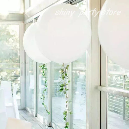 Globos Blancos de Látex – 5-36 Pulgadas para Bodas, Cumpleaños, Baby Showers y Aniversarios