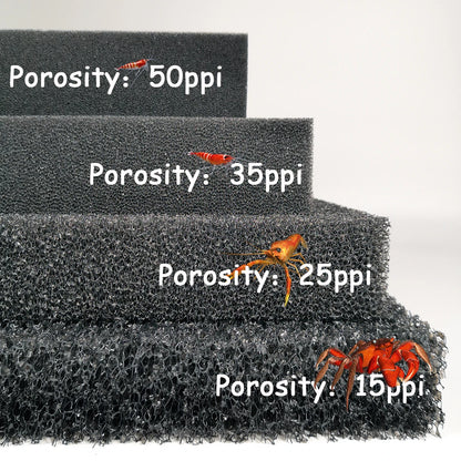 Esponja Bioquímica de Algodón para Acuario, Filtro de Espuma Negra para Pecera y Estanque, Accesorio Práctico y Decorativo