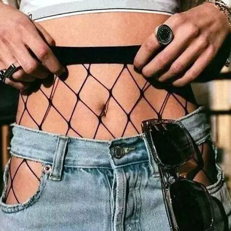Pantimedias de Malla Fishnet para Mujer, Lencería Sexy con Diseño Jacquard, Medias Largas Nylon con Costura y Puntera Abierta