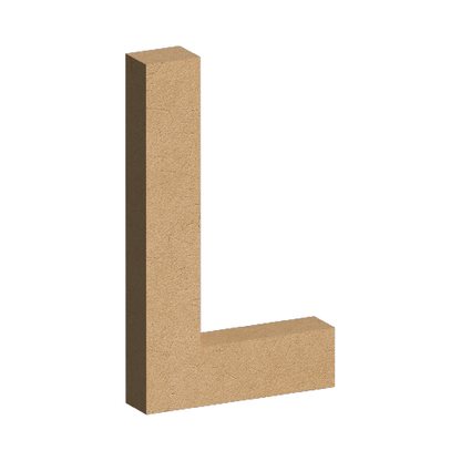Letra Decorativa de MDF 60cm de Alto | Varios Grosores | Ideal para Eventos, Fachadas y Decoración Interior