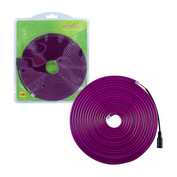 Tira Neón Flex 5 Mts + Eliminador de corriente