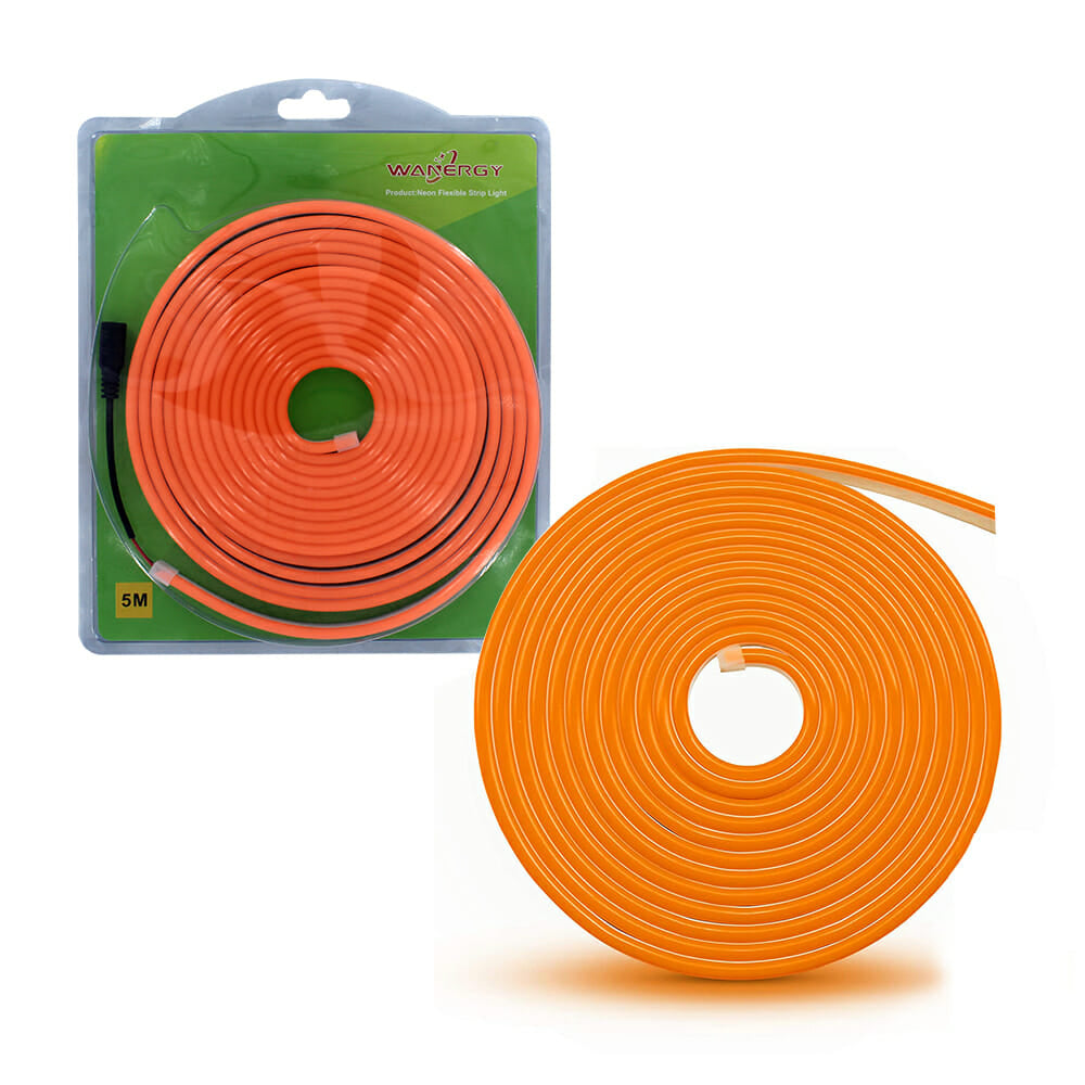 Tira Neón Flex 5 Mts + Eliminador de corriente