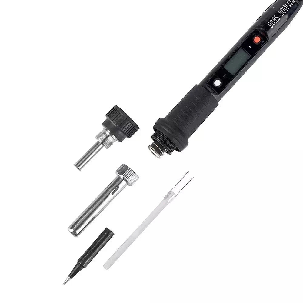JCD Soldador Profesional de 80W con Pantalla Digital, Temperatura Ajustable, Herramientas de Soldadura para Soldadura 110V/220V