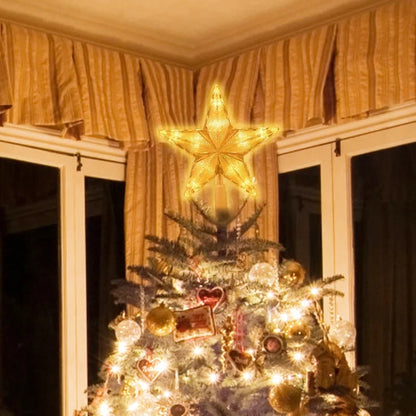 Estrella LED para Árbol de Navidad - Decoración Navideña para Hogar y Fiestas