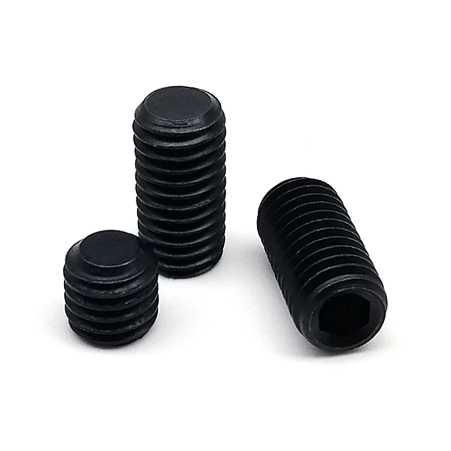 Kit de Tornillos Hexagonales DIN913 M2-M8 | 500/1500 Pcs de Acero Inoxidable 304 A2 y Acero Aleado Negro 12.9 - Set Completo de Puntos Planos