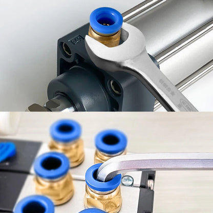 Juego de 50 Conectores Rápidos Pneumáticos PC - Adaptadores de Aire con Rosca Macho 1/8", 1/4", 3/8", 1/2"