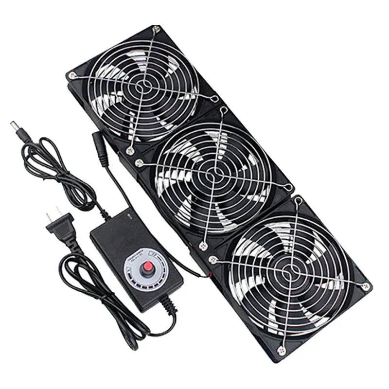 Ventilador de Extracción de 12 cm DC 12V/220V para Minería BTC – Ventilador de Refrigeración de Servidores