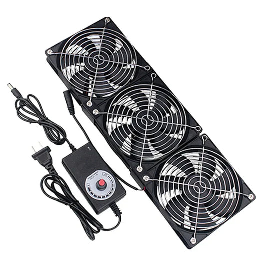 Ventilador de Extracción de 12 cm DC 12V/220V para Minería BTC – Ventilador de Refrigeración de Servidores