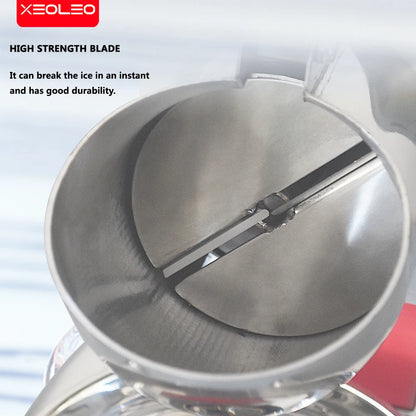 XEOLEO - Trituradora de Hielo Comercial | Máquina Eléctrica de Cono de Nieve para Batidos, 100kg/h, 110V/220V