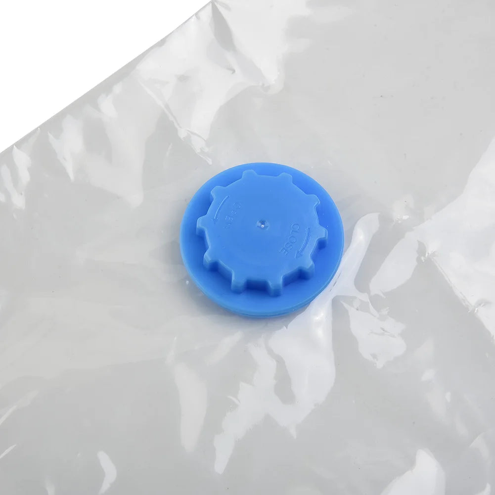 Bolsas de Almacenamiento al Vacío con Válvula | Bolsas Transparentes y Plegables para Ropa, Toallas y Artículos Voluminosos | Organizador de Viaje y Sello de Compresión
