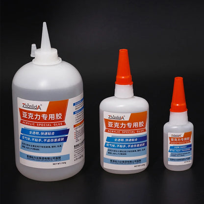 Pegamento especial para acrílico PMMA, adhesivo de curado rápido para plexiglás, ideal para tuberías, placas, acuarios, juguetes de plástico y reparación de bricolaje