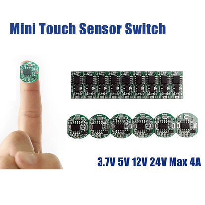 Miniinterruptor Táctil Inteligente para el Hogar, Controlador con Sensor Regulable para Tiras de Luces LED, DC3.7-24V, Ideal para Armarios y Pasillos